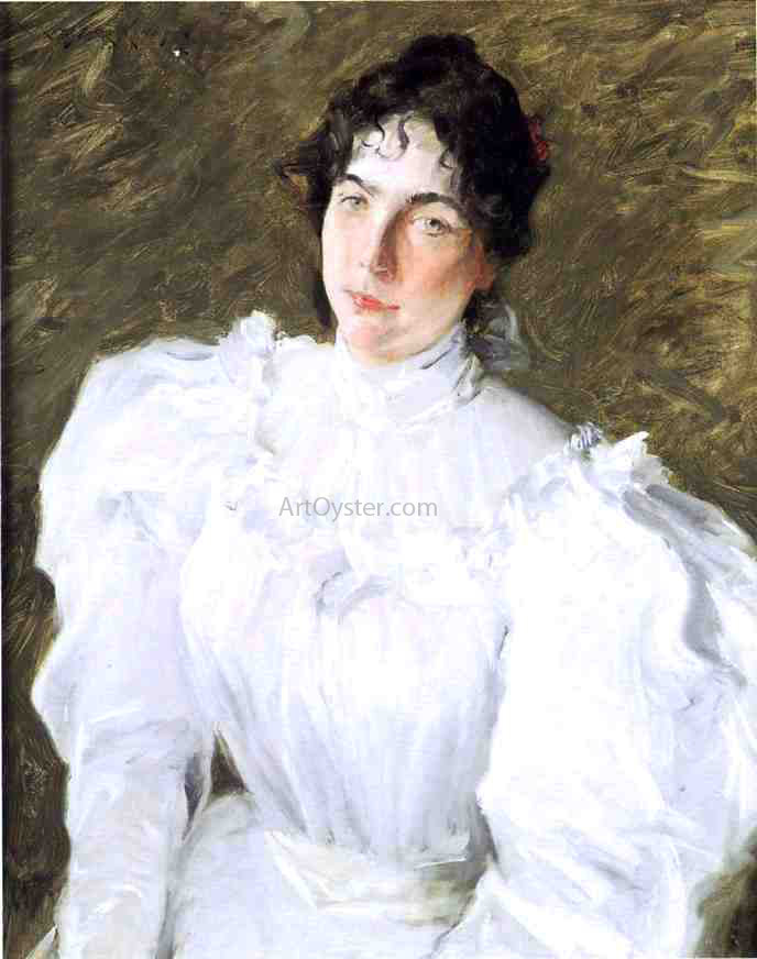  William Merritt Chase Portrait of Virginia Gerson - Canvas Print