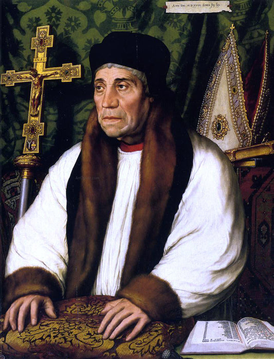  The Younger Hans Holbein Portrait of William Warham, Archbishop of Canberbury - Canvas Print