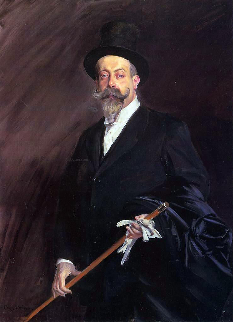  Giovanni Boldini Portrait of 'Willy', The Writer Henri Gauthier-Villars - Canvas Print