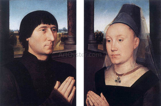  Hans Memling Portraits of Willem Moreel and His Wife - Canvas Print