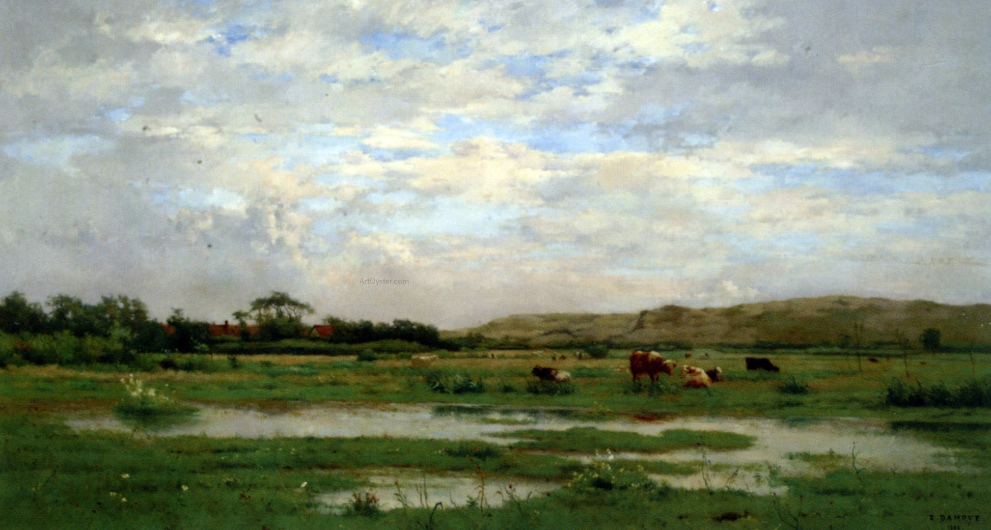  Pierre-Emmanuel Damoye Prairies Inondees - Pas de Calais - Canvas Print