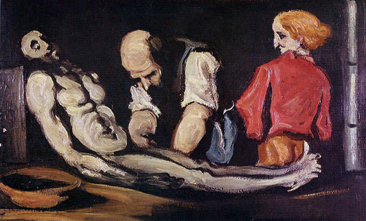  Paul Cezanne Preparation for the Funeral (also known as The Autopsy) - Canvas Print
