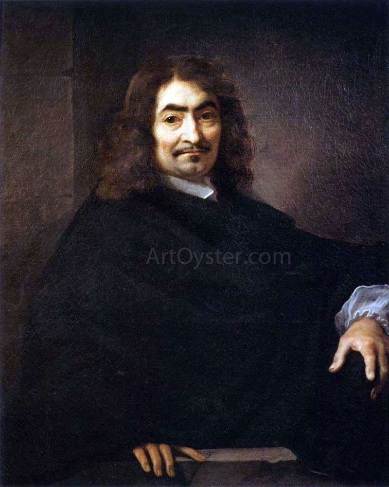  Sebastien Bourdon Presumed Portrait of Rene Descartes - Canvas Print