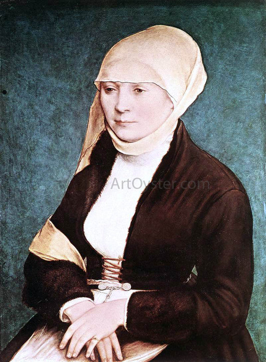  The Younger Hans Holbein Presumed Portrait of the Artist's Wife - Canvas Print