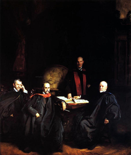  John Singer Sargent Professors Welch, Halsted, Osler and Kelly (also known as The Four Doctors) - Canvas Print