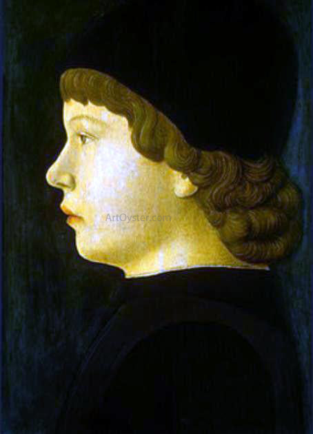 Jacopo Bellini Profile Portrait of a Boy - Canvas Print