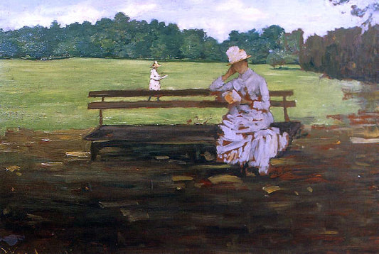  William Merritt Chase Prospect Park, Brooklyn - Canvas Print