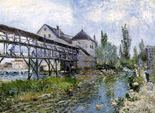  Alfred Sisley Provencher's Mill at Moret - Canvas Print