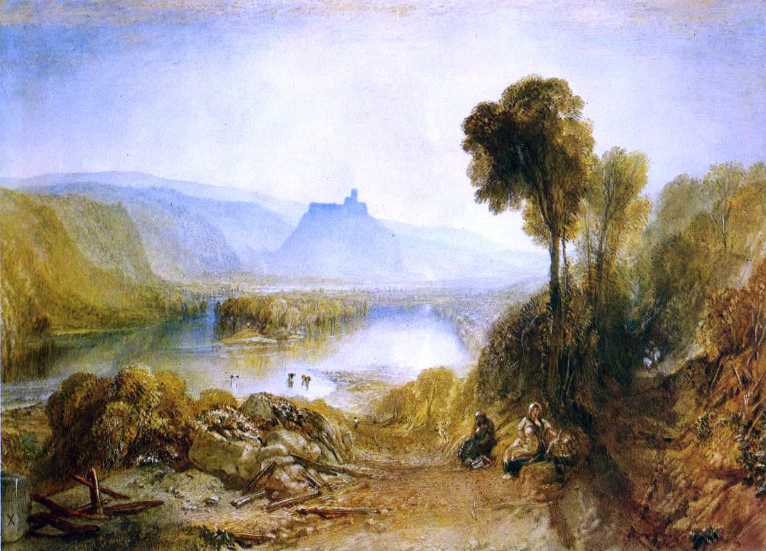 Joseph William Turner Prudhoe Castle, Northumberland (for Picturesque Views of England and Wales) - Canvas Print