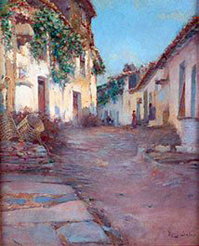  Eliseo Meifren I Roig A Pueblo - Canvas Print