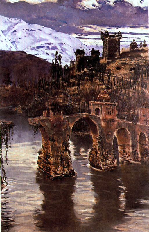  Antonio Munoz Degrain Puente de la Sultana - Canvas Print