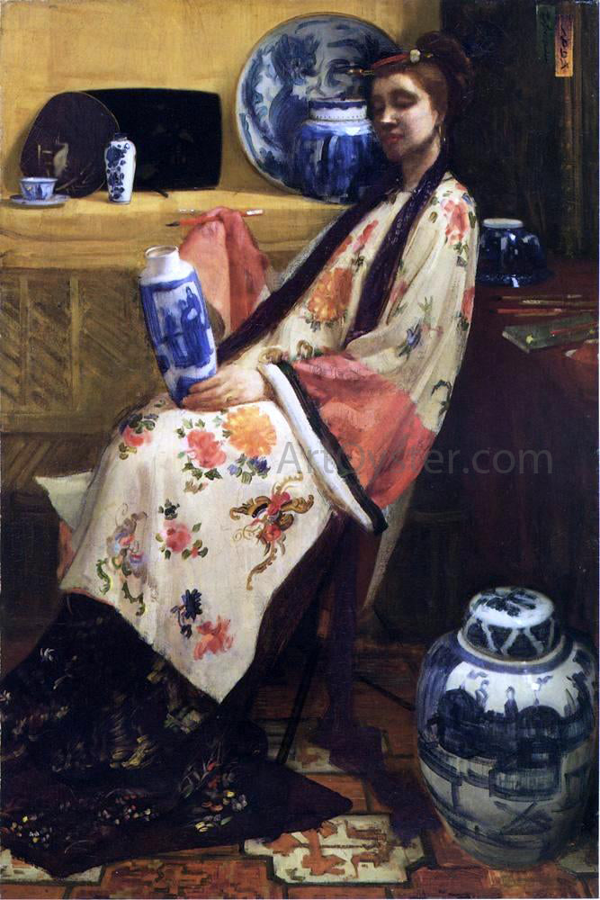  James McNeill Whistler Purple and Rose: The Lang Leizen of the Six Marks - Canvas Print