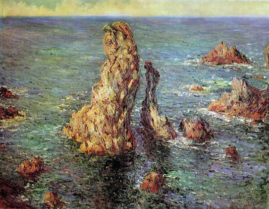  Claude Oscar Monet Pyramids at Port-Coton - Canvas Print