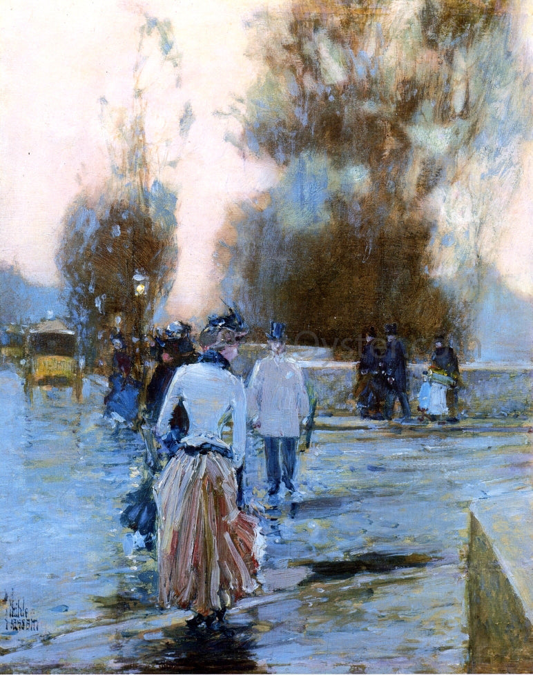  Frederick Childe Hassam Quai des Tuileries - Canvas Print