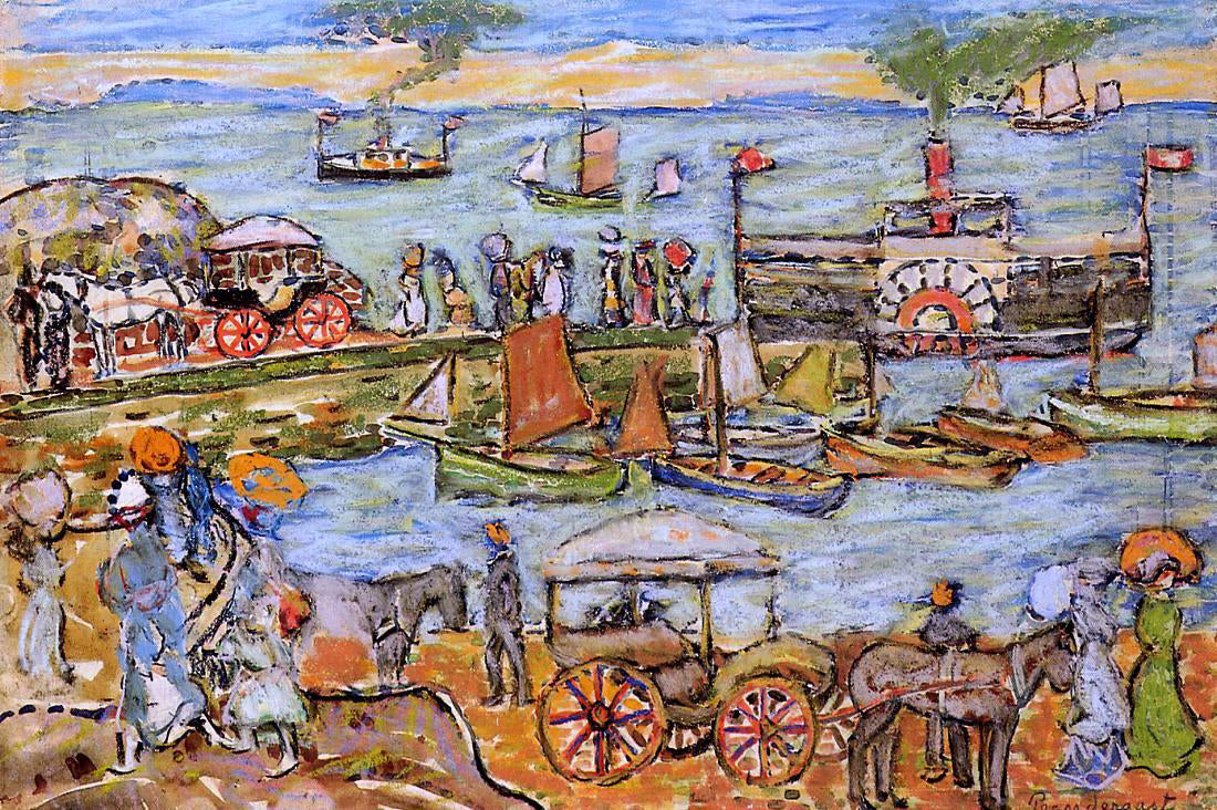  Maurice Prendergast Quai, Dinard - Canvas Print