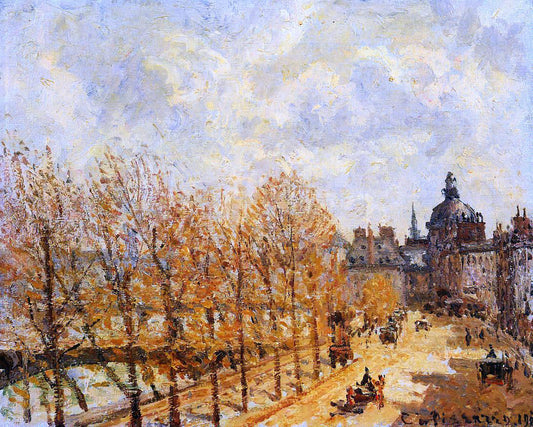  Camille Pissarro Quai Malaquais, Morning, Sunny Weather - Canvas Print