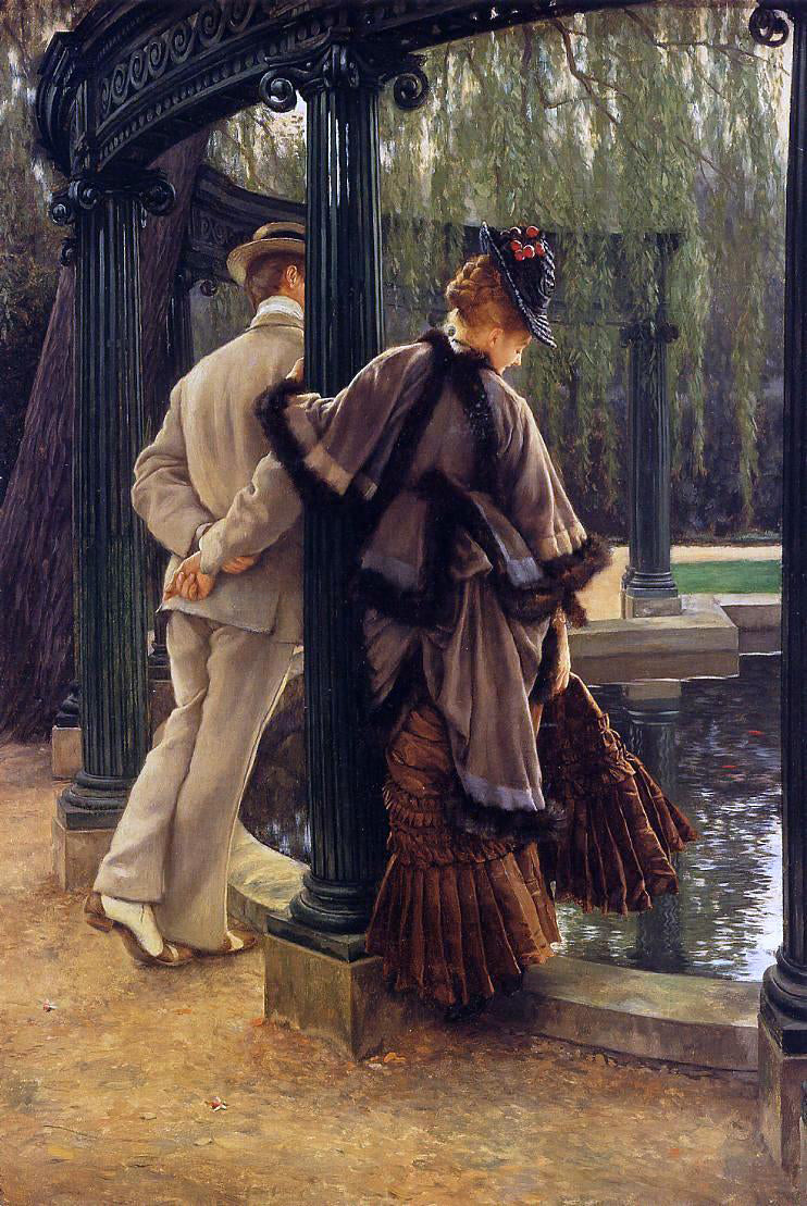  James Tissot Quarrelling - Canvas Print