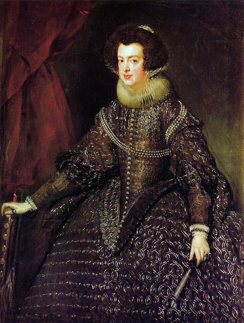  Diego Velazquez Queen Isabel - Canvas Print