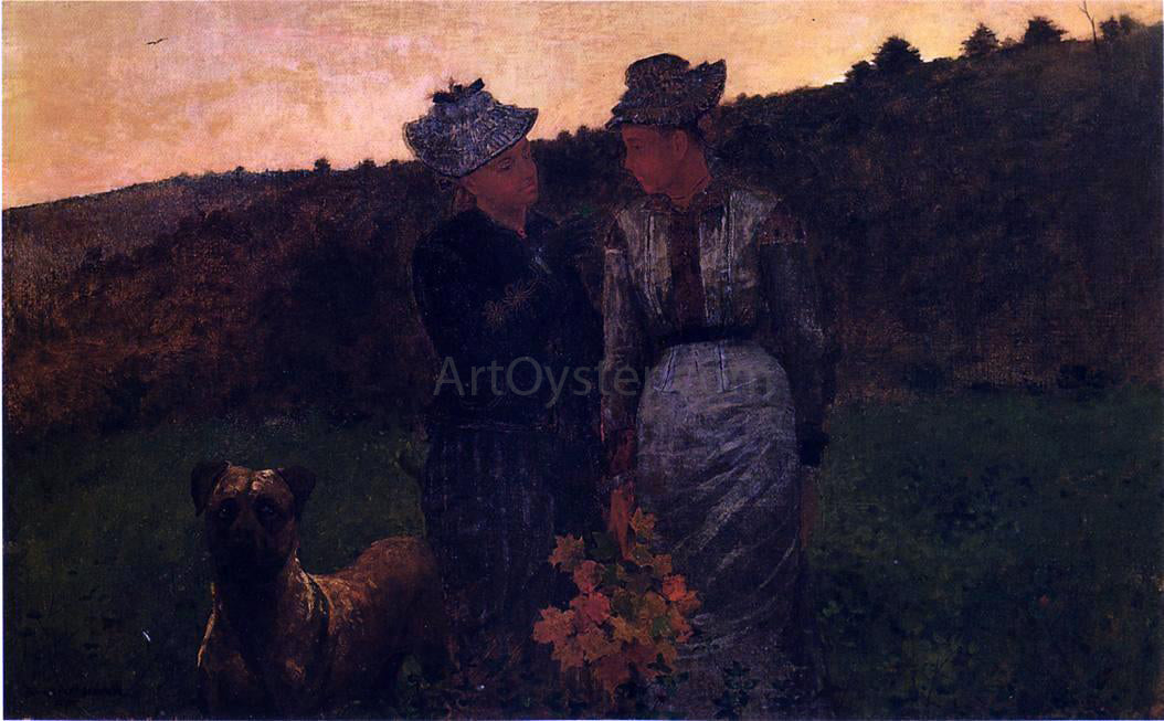  Winslow Homer Rab and the Girls - Canvas Print