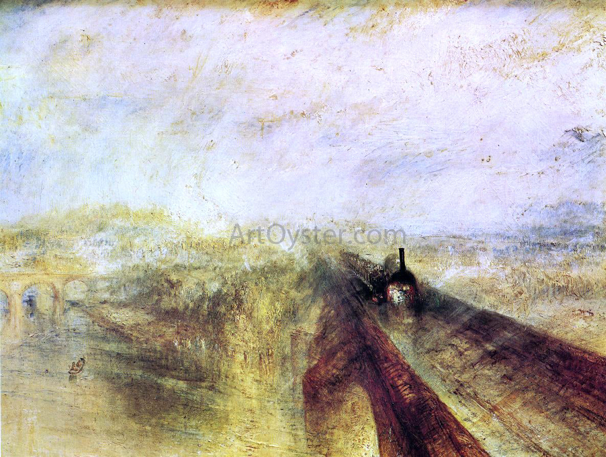  Joseph William Turner Rail, Steam and Speed - the Great Western Railway - Canvas Print