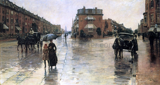  Frederick Childe Hassam Rainy Day, Boston - Canvas Print