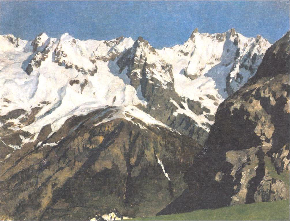  Isaac Ilich Levitan Range of mountains, Mont Blanc - Canvas Print