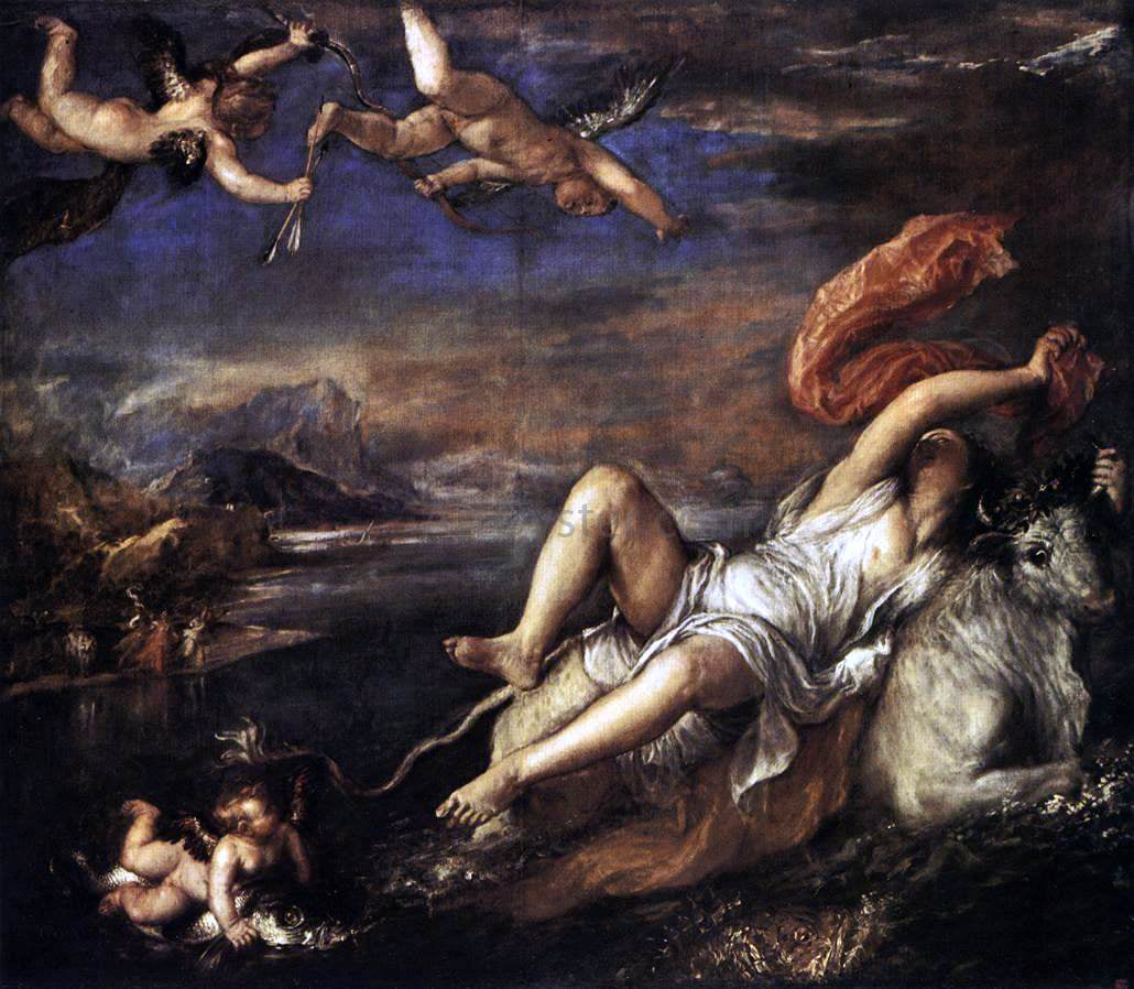  Titian Rape of Europa - Canvas Print