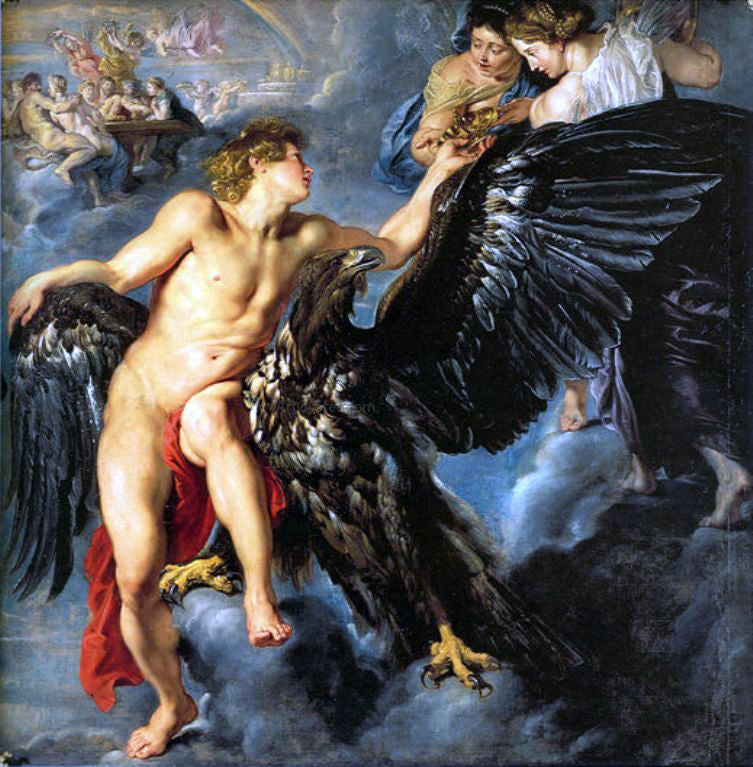  Peter Paul Rubens Rape of Ganymede - Canvas Print