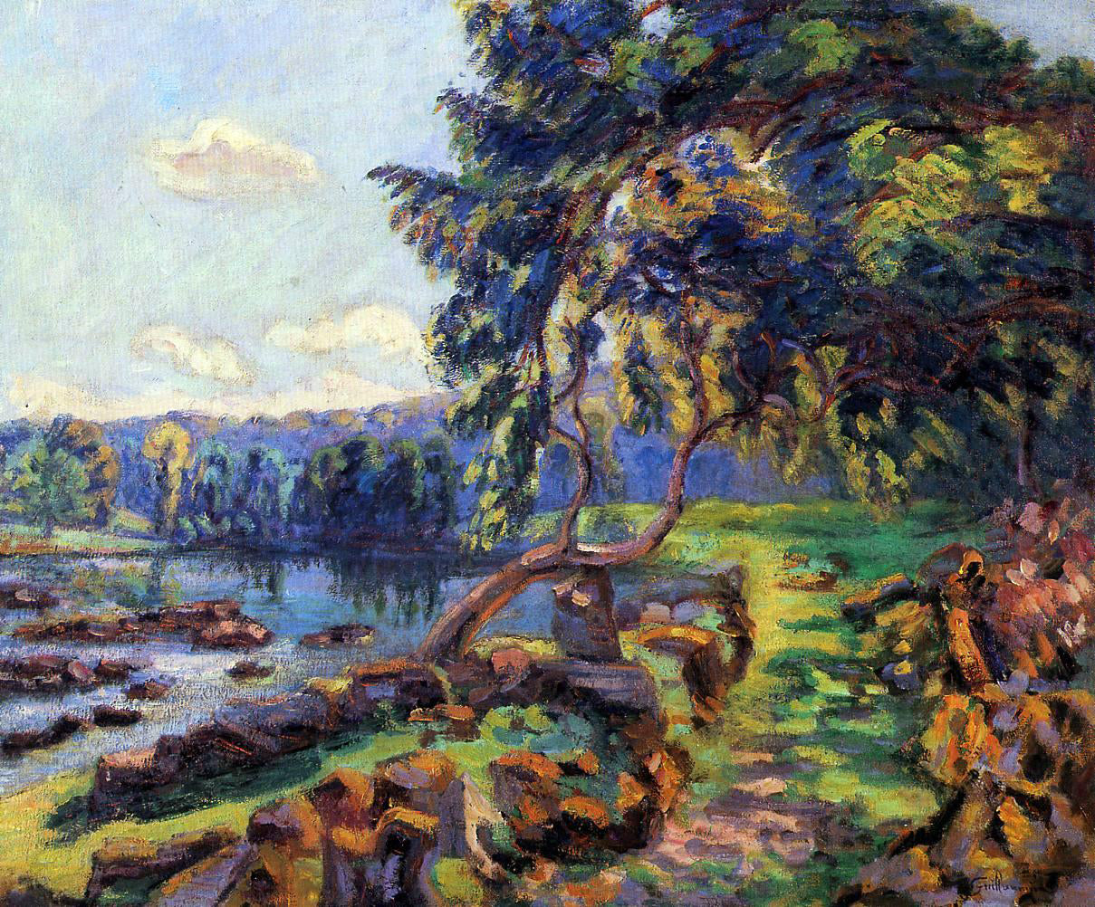  Armand Guillaumin Rapids at Genetin - Canvas Print