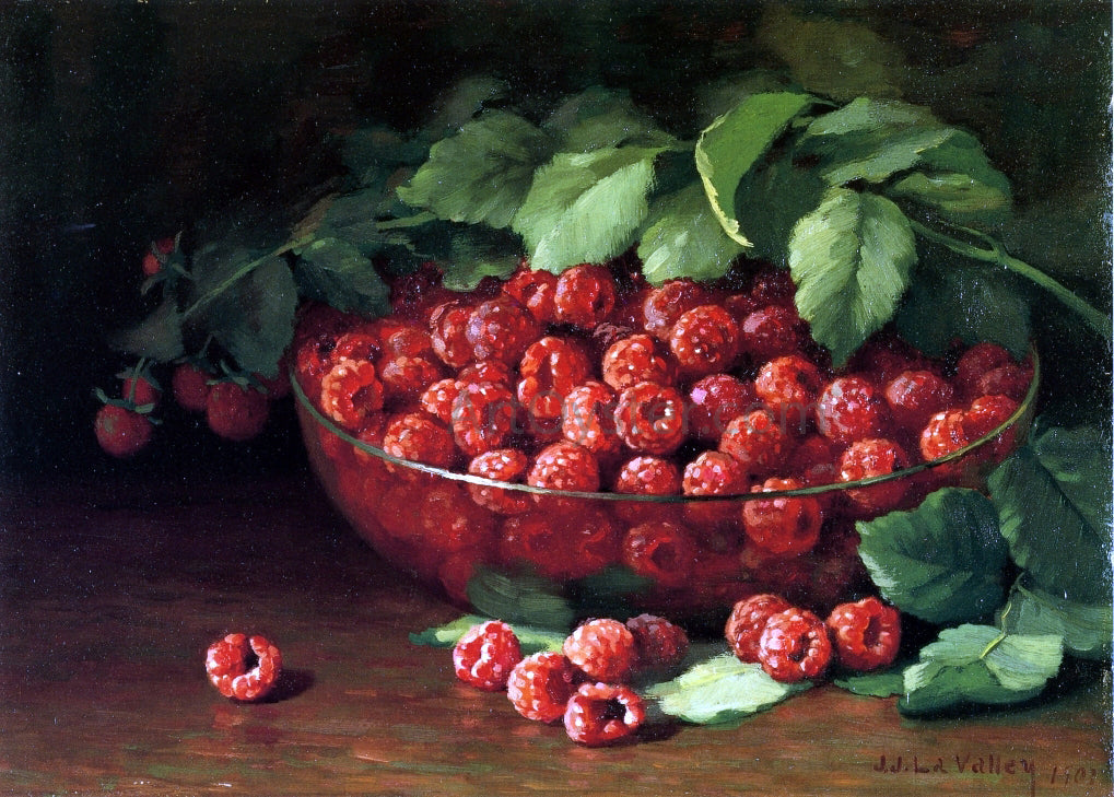  Jonas Joseph LaValley Raspberries - Canvas Print