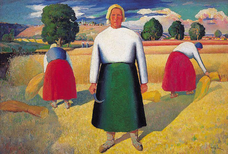  Kazimir Malevich Reapers - Canvas Print