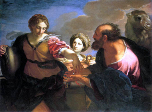  Carlo Maratti Rebecca and Eliezer at the Well - Canvas Print