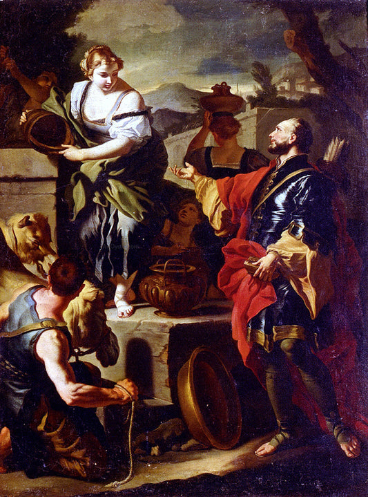  Francesco Solimena Rebecca And Eliezer At The Well - Canvas Print