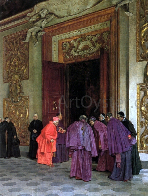  Tito-Giovanni Lessi Receiving the Cardinal - Canvas Print