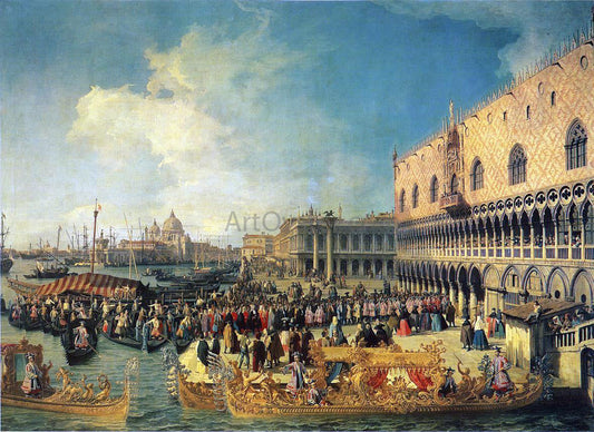  Canaletto Reception of the Imperial Ambassador at the Doge's Palace - Canvas Print