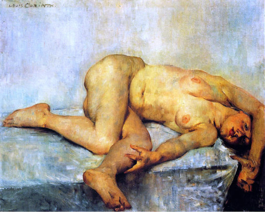  Lovis Corinth Reclining Female Nude - Canvas Print