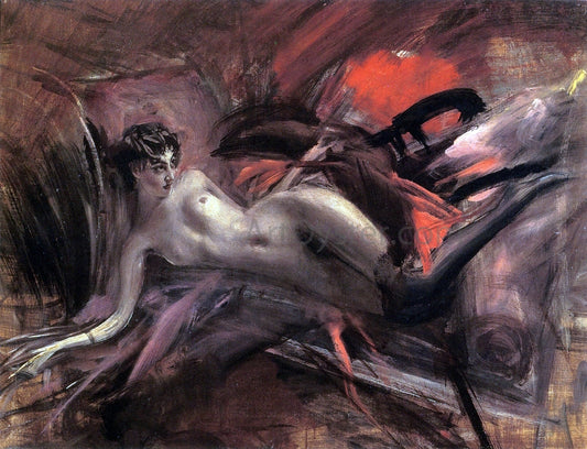  Giovanni Boldini Reclining Nude - Canvas Print