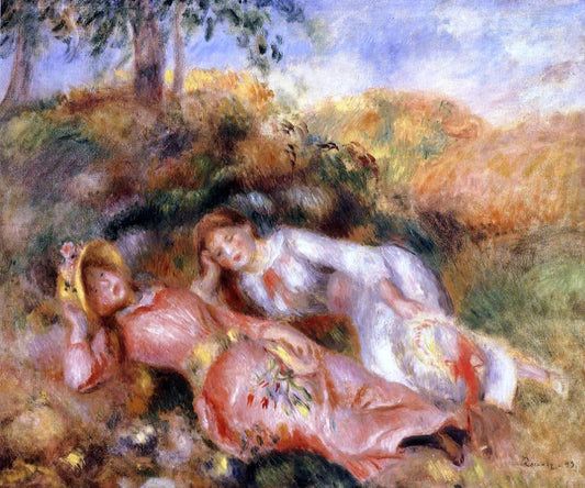  Pierre Auguste Renoir Reclining Women - Canvas Print