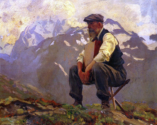  John Singer Sargent Reconnoitering - Canvas Print