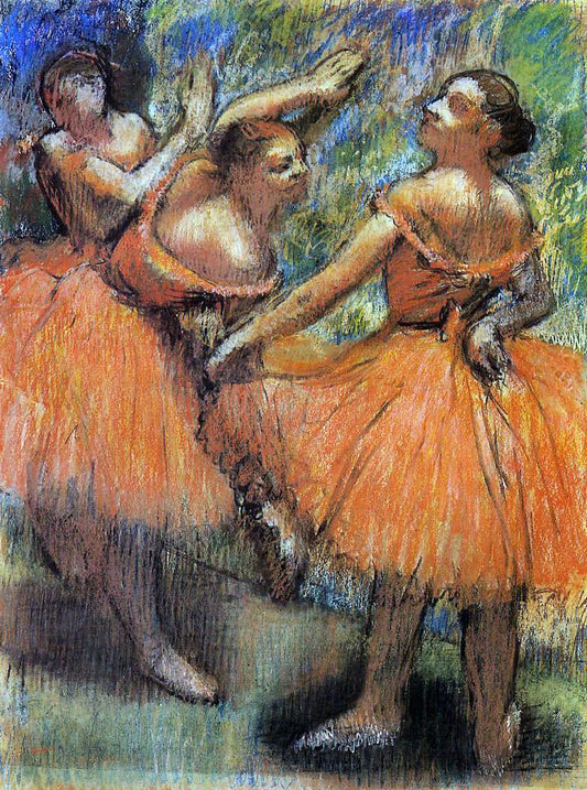  Edgar Degas Red Ballet Skirts - Canvas Print