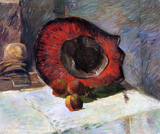  Paul Gauguin Red Hat - Canvas Print