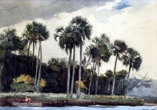  Winslow Homer Red Shirt, Homosassa, Florida - Canvas Print