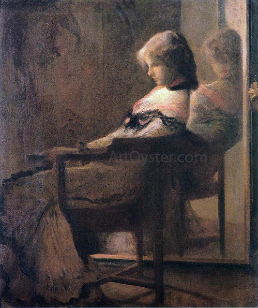  Joseph DeCamp Reflections (also known as Arrangement in Pink and Blue) - Canvas Print