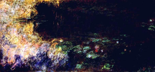  Claude Oscar Monet Reflections of Clouds on the Water-Lily Pond (tryptich, right panel) - Canvas Print