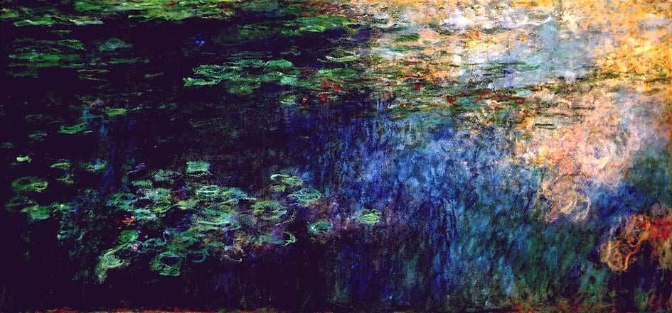  Claude Oscar Monet Reflections on the Water - Canvas Print