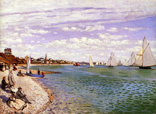  Claude Oscar Monet Regatta at Sainte-Adresse - Canvas Print