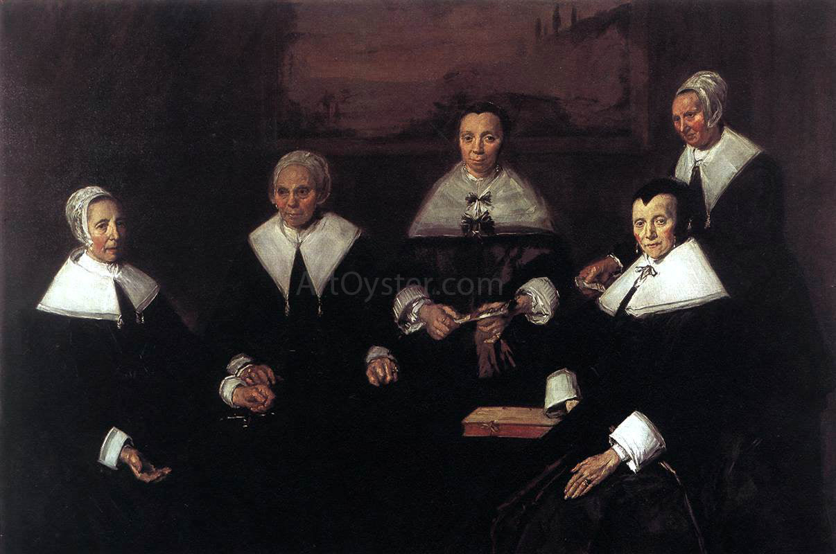  Frans Hals Regentesses of the Old Men's Almshouse - Canvas Print