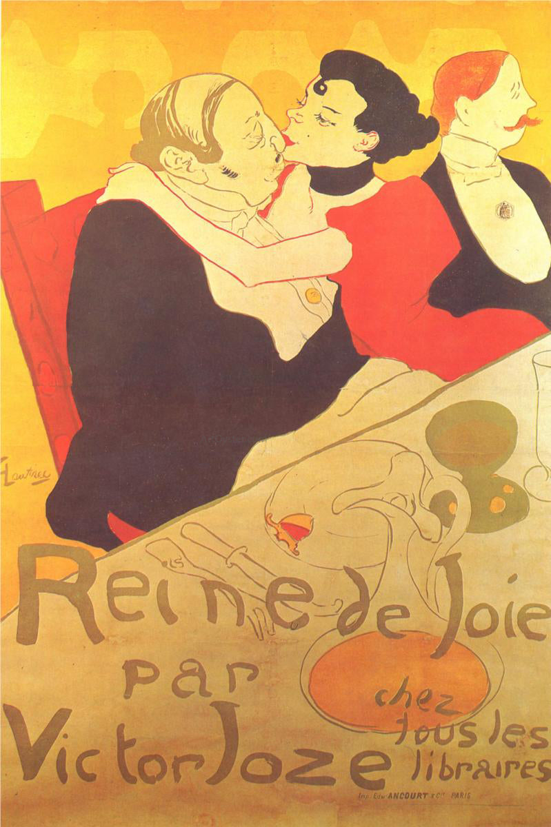  Henri De Toulouse-Lautrec Reine de Joie - Canvas Print