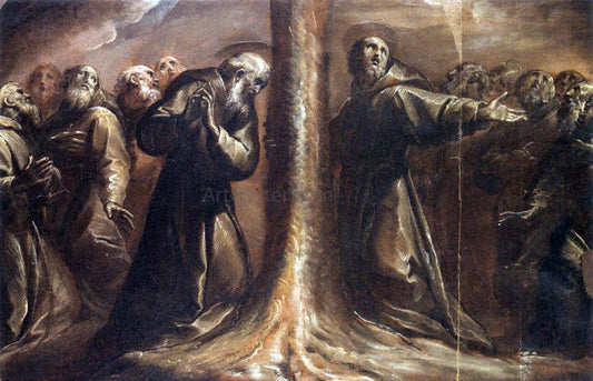  Giovanni Battista Crespi Religious Figures Praying at the Foot of a Tree - Canvas Print