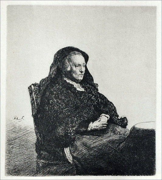  Rembrandt Van Rijn Rembrandt's Mother, Seated, Looking to the Right - Canvas Print